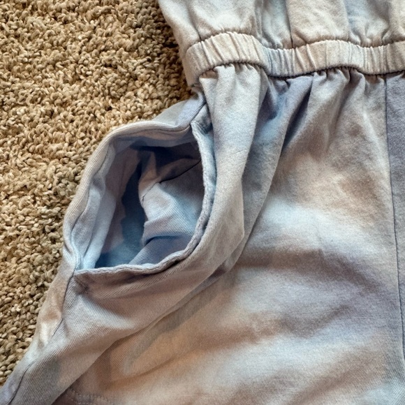 Girls Old Navy Romper Blue Jumpsuit tie dye summer outfit size small (6 - Picture 6 of 7